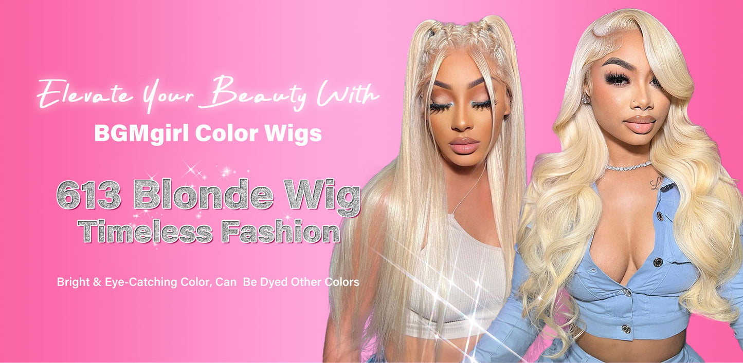 613 Blonde Body Wave Lace Closure Wig