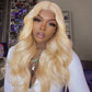 613 Blonde Body Wave Lace Closure Wig